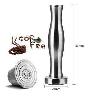 Juego de Cápsulas de Café Recargables de Acero Inoxidable, Herramienta de Prensado para Espresso, Accesorios para Baristas, Compatible con Máquinas <span class=keywords><strong>Nespresso</strong></span> - Product Image 3
