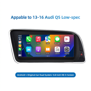 Autoradio Android 8,8 pouces avec CarPlay sans fil, navigation et écran tactile pour Audi Q5 2013-2016, écran HD - Product Image 1