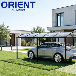 <span class=keywords><strong>Abri</strong></span> de voiture extérieur côtier de style R en aluminium, avec structure renforcée robuste, excellent drainage et prix de gros abordable - Product Image 1