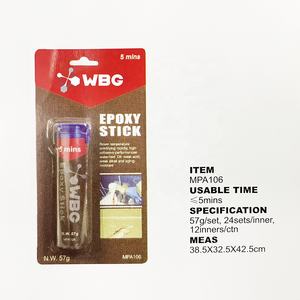 Masilla Epoxi WBG, Sellador, Pegamento Adhesivo, Reparación de Acero Inoxidable, Plástico, Vidrio, Metal y Madera - Product Image 5