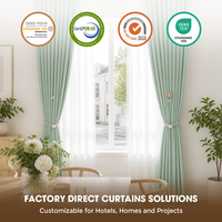 Rideaux Modernes Sur Mesure Effet Vague Imperméables Occultants en Chenille avec Ruban et Boule Florale Plis Français pour Salon, Chambre et Hôtel de Designer