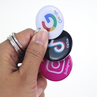 Etiquetas de llavero NFC con logotipo personalizado, iconos de redes sociales, tarjetas mini epoxi impermeables para control de acceso