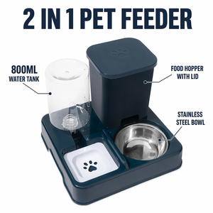 Hot Selling 2-in-1 Gravity Food Bowl Automatic Cat <b>Feeder</b> and Water Dispenser Set for Small Medium Cats Dogs - Product Image 2