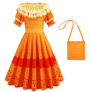 Vestido de <span class=keywords><strong>Mirabel</strong></span> de Encanto para Niñas, Vestidos de Princesa para Niñas, Disfraz de la Película para Fiesta de Halloween - Product Image 3