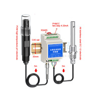 Sensor de Calidad del Agua 5 en 1, pH, EC, TDS, Salinidad, Temperatura, Sonda Multiparámetro, Sensor de Agua RS485 Modbus
