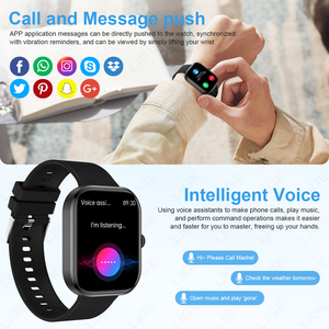 Relojes Inteligentes <span class=keywords><strong>LIGE</strong></span> BWG21 para Mujeres y Hombres, Monitor de Actividad Física, Contestador de Llamadas, Reproductor de Música, Monitor de Ritmo Cardíaco y Sueño, Compatible con IOS y Android, Negro - Product Image 2