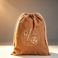 Sac à cordon en toile personnalisé avec logo de dessin animé, sac publicitaire écologique pour événements