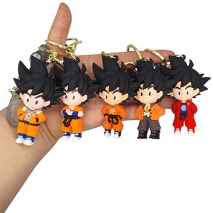 Nouveau <span class=keywords><strong>porte</strong></span>-clés Son <span class=keywords><strong>Goku</strong></span> en PVC 3D, figurine d'anime, souvenir, 5 designs - Product Image 2