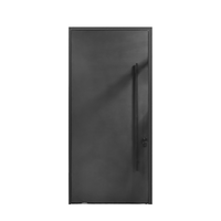 Puerta Pivotante Exterior Insonorizada de Aluminio con Diseño Tallado Importado de Última Generación para el Hogar