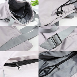 Wholesale <b>Large</b> Capacity Waterproof Nylon Drawstring Tote <b>Bag</b> Convertible Shoulder Backpack for Travel Gym and Shopping - Product Image 2