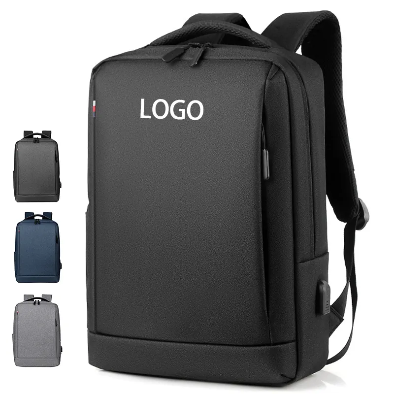 2023 New Custom College Luxury Student Waterproof Business Mens Computer Usb School Backbags Back Pack Bag Laptop Backpack