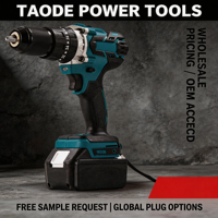 Perceuse sans fil au lithium rechargeable CL-21V avec lumière de travail LED, qualité industrielle, pour la construction, le travail du bois et le bricolage domestique