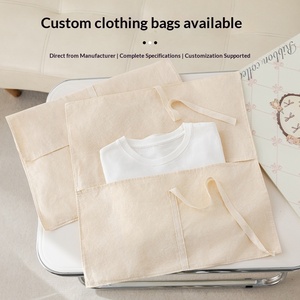 Bolsa de Regalo de Algodón Ecológica, Estilo Minimalista INS, Bolsa de Embalaje de Ropa de Alta Calidad, Bolsa de Almacenamiento a Prueba de Polvo para Prendas - Product Image 5
