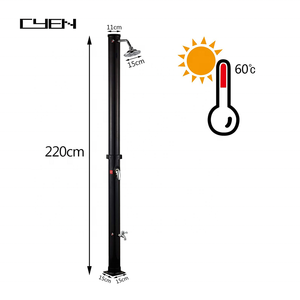 CYEN Offre spéciale Échantillon disponible Plage <span class=keywords><strong>PVC</strong></span> chauffage de l'eau sans électricité <span class=keywords><strong>Douche</strong></span> <span class=keywords><strong>solaire</strong></span> extérieure Piscine <span class=keywords><strong>Douche</strong></span> <span class=keywords><strong>solaire</strong></span> - Product Image 6