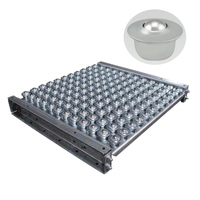 Unité de table de convoyage à rouleaux à gravité robuste et durable, galvanisée, avec guide latéral