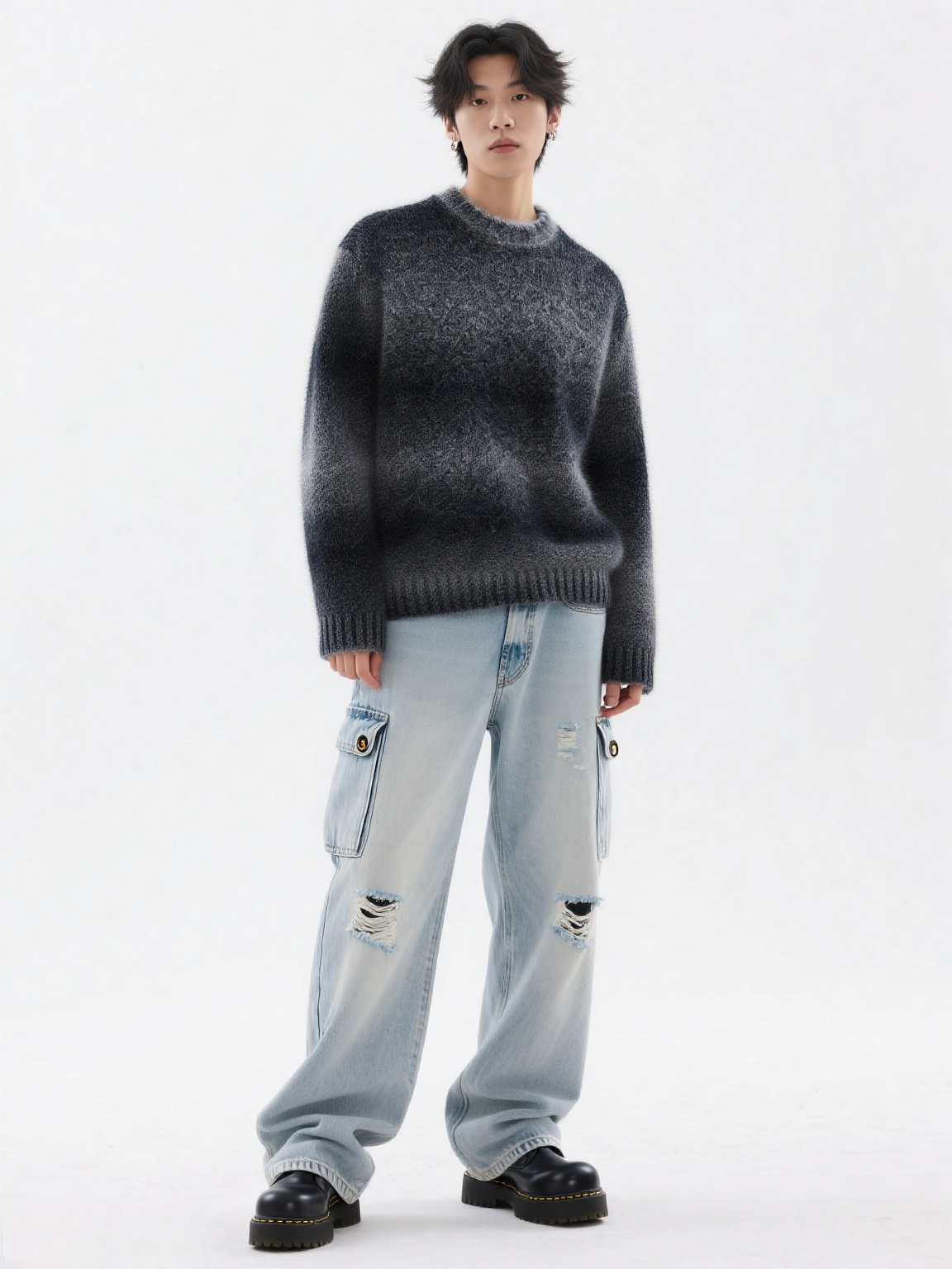 It Has Ribbed Collar, Cuffs, and Hem for Enhanced Comfort.Men's Sweaters
