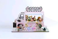 Jouet créatif DIY pour filles, maison de fleurs, modèle d'assemblage 3D fait main (Sunshine Float)