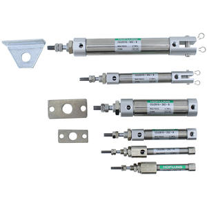 Nouveau mini cylindre pneumatique en acier inoxydable CDJ2B6-5-10-15-20-25-30-R avec raccords de vanne solénoïde - Product Image 2