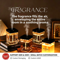 Diffuseur d'aromathérapie sans flamme grande capacité Tmy avec pulvérisation automatique et lumière d'ambiance. Parfum longue durée pour une utilisation intérieure à la maison.
