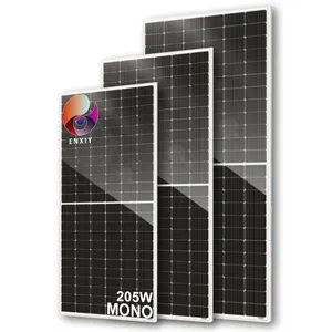 Enxiy 태양 전지 패널 태양 전지 195w 200w 205w 모노 36 하프 컷 셀 싱글 페이셜 퍼크 205w 모듈 가격
