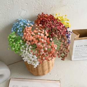 Bouquet de fleurs artificielles CallaFloral en gypsophile, en PVC souple, pour décoration intérieure et mariage MW14003 - Product Image 1