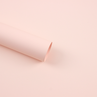 Papier d'emballage floral de couleur unie, élégant et durable, papier d'emballage pour bouquet imperméable et tendance