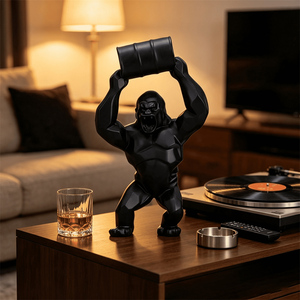 Escultura de <span class=keywords><strong>Gorila</strong></span> de Resina Moderna Personalizada al por Mayor con Cubo Elevable, Figura Decorativa Creativa para Escritorio y Sala de Estar, Adorno, Regalo - Product Image 3