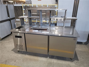 Attrezzature commerciali da <span class=keywords><strong>cucina</strong></span> in acciaio inox Design da bancone per il tè del latte fonte di energia elettrica - Product Image 3