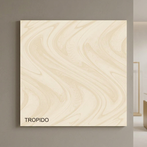 Plain Beige Ivory Nano Polished Soluble Salt Porcelain Tiles 600x600mm 60x60cm Vitrified Floor Tiles - Product Image 1