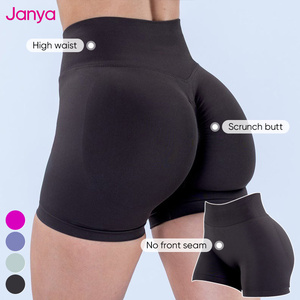 Conjunto Deportivo Janya de Nylon Mate, Top Deportivo sin Espalda de Alta Elasticidad, Shorts de Yoga sin Costuras con Efecto Push-Up para <span class=keywords><strong>Mujer</strong></span> - Product Image 5