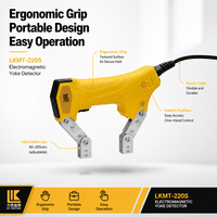 LKMT-220S NDT Appareil portable d'inspection magnétique à fourche pour défauts métalliques sur les pièces soudées, les navires, les voies ferrées et les ponts, avec alimentation CA/CC