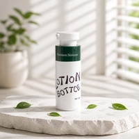 Flacon pompe sans air avec logo personnalisé, en PMMA, impression sérigraphique pour emballage de lotion, nettoyant visage et masque facial (15/30/50ML)