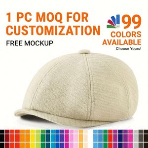 Casquette de Journaliste Femme Douce et Chaude pour Automne et Hiver, Style Artistique Rétro, Doublure en Velours, Modèle Couple <span class=keywords><strong>Peintre</strong></span> - Product Image 1