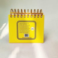 Calendrier de bureau de table en spirale imprimé en couleur personnalisé pour le bureau ou les promotions