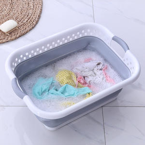 Vente en gros Nouveau panier à <span class=keywords><strong>linge</strong></span> pour bébé <span class=keywords><strong>Rangement</strong></span> pliable en plastique pour vêtements sales pour la salle de bain ou les toilettes pour les petits espaces - Product Image 5