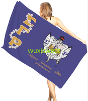 Serviettes de plage personnalisées de haute qualité avec logo pour la sororité nationale Zeta Phi Beta – Vente en gros