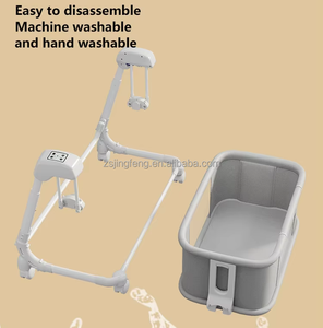 Smart Baby <span class=keywords><strong>culla</strong></span> comodino Co-dormiente telecomando pieghevole elettrico bambino <span class=keywords><strong>culla</strong></span> a dondolo intelligente <span class=keywords><strong>culla</strong></span> con musica - Product Image 4