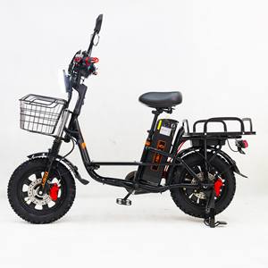 DISIYUAN MINAKO Vélo <span class=keywords><strong>cargo</strong></span> électrique hybride Monster 16 pouces <span class=keywords><strong>sans</strong></span> batterie avec pneus hiver pour livraison et coursier - Product Image 6