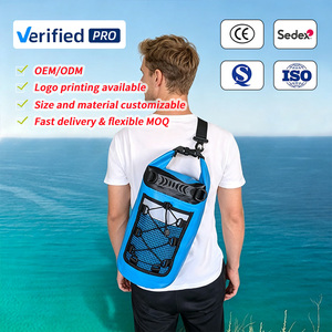 Sac de randonnée imperméable robuste avec pochette à eau en PVC pour le rafting, le canyoning, la randonnée, la plage et le camping - Product Image 1