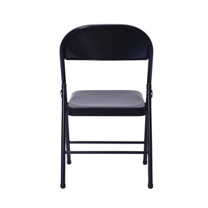 Sièges rembourrés en PU souple bon marché en gros métal <span class=keywords><strong>noir</strong></span> chaises pliantes en acier pour les événements - Product Image 2