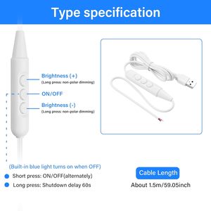Nuevo <span class=keywords><strong>Cable</strong></span> <span class=keywords><strong>de</strong></span> <span class=keywords><strong>interruptor</strong></span> <span class=keywords><strong>de</strong></span> encendido/apagado USB <span class=keywords><strong>de</strong></span> atenuación <span class=keywords><strong>de</strong></span> 6 velocidades <span class=keywords><strong>con</strong></span> extremos pelados Control <span class=keywords><strong>de</strong></span> brillo <span class=keywords><strong>para</strong></span> tiras LED <span class=keywords><strong>de</strong></span> 5V <span class=keywords><strong>para</strong></span> lámparas <span class=keywords><strong>de</strong></span> <span class=keywords><strong>mesa</strong></span> - Product Image 2