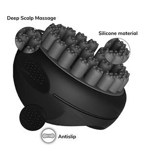 Brosse à cheveux bouclés en silicone pour hommes, design breveté disponible, brosse à boucler en silicone, brosse de coiffage pour boucles, brosse OEM/ODM, peigne à boucler en silicone - Product Image 5