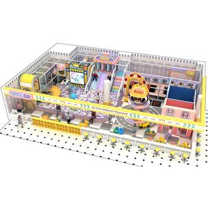 Area Giochi Interna Personalizzata a Tema con <span class=keywords><strong>Trampolino</strong></span>, Piscina di Palline e Scivoli Multipli per Zona Divertimento Bambini - Product Image 1