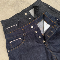Custom Hommes Jeans 14oz Pantalon en denim japonais à lisière lourde de haute qualité Récupération japonaise Raw Selvedge Baggy Jean pour hommes