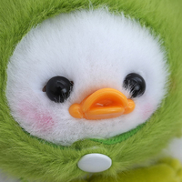 Vente chaude tête tordue canard série couette amusant en peluche accessoires personnalisés pendentifs point jouets en gros