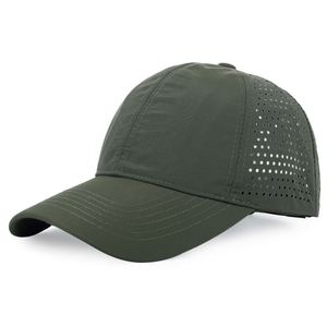 Wholesale Manufacturer Unisex Quick Drying Laser Cutting Hole Drilled Baseball <b>Waterproof</b> <b>Hat</b> for Men - Product Image 3