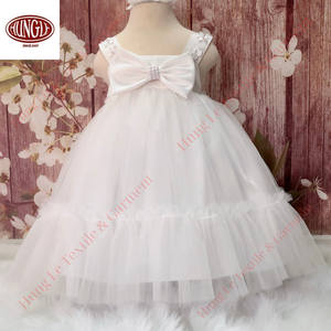 Vestido de princesa mayorista para niñas pequeñas con la decoración del lazo grande - Product Image 3