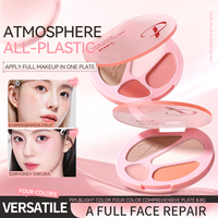 Palette de maquillage pour le visage PIPL 4 en 1, contouring, paillettes, mat, surligneur, blush, vente en gros, marque privée, OEM