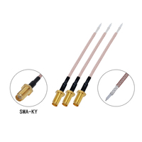 Câble adaptateur RG316 SMA-Femelle à SMA-KY, câble d'extension simple avec vis externe et trou interne pour antenne