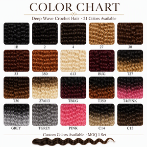 Extensiones <span class=keywords><strong>de</strong></span> Cabello Sintético Rizado <span class=keywords><strong>de</strong></span> 20-30 Pulgadas, Ondulado Profundo, Ondulado Oceánico, para Mujeres Afro-Latinas - Product Image 6